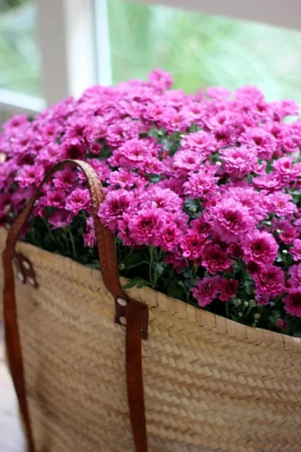 Bolsa con flores - Decoración de primavera - fabrilisestudio.com